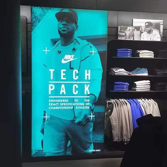 Frameless Advertising Light Boxes Poster Backlit Display Stand Exhibition Led Fabric Lightbox