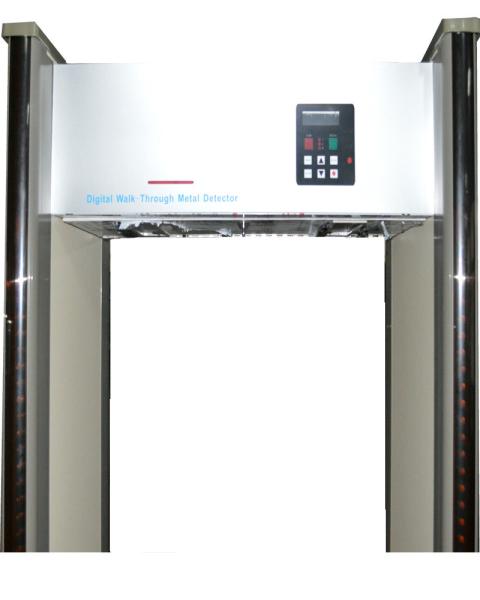 Digital Walk Thru Metal Detector With Single Line LED Screen Panels