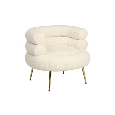 Modern Revolving Leisure Chair with Stainless Steel Legs