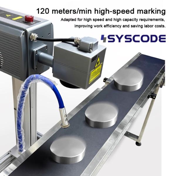 High-Speed Laser Marking System FR-20F - 12000mm/s marking speed, 180m/min line speed