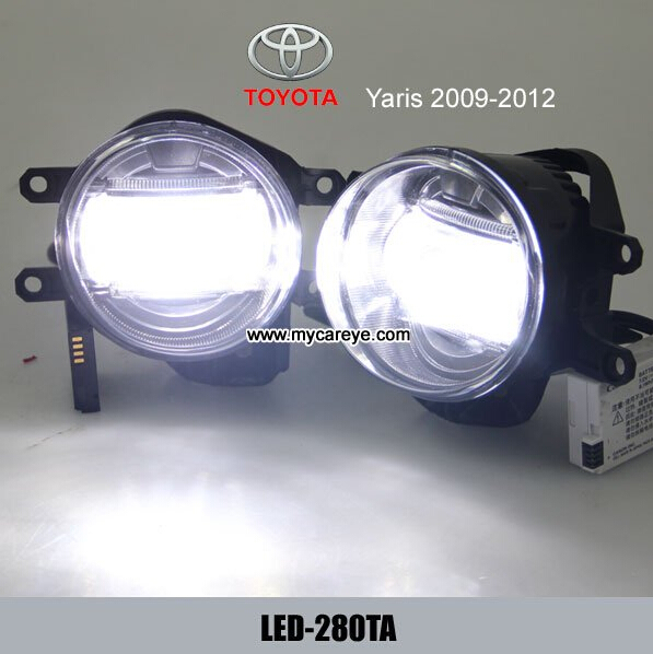 TOYOTA Yaris car front fog lamp assembly LED daytime running lights DRL