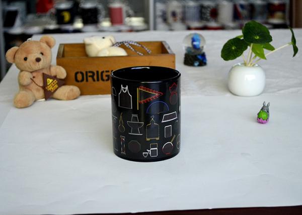 Hot Sensitive Color Changing Coffee Mug , Color Changed Magic Coffee Cup Advertising