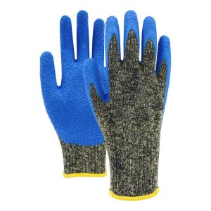 Guantes de trabajo con recubrimiento de látex de rizos resistentes al fuego
