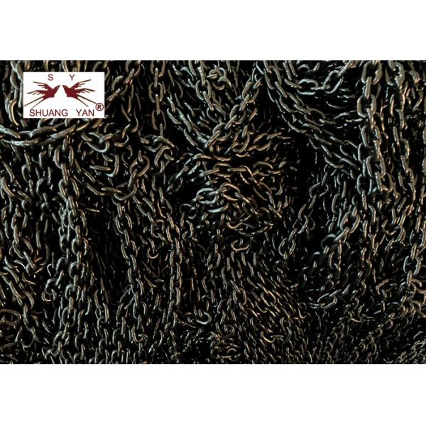 Покрытие OEM G80 черное гальванизировало поднимаясь цепь 4mm 5mm