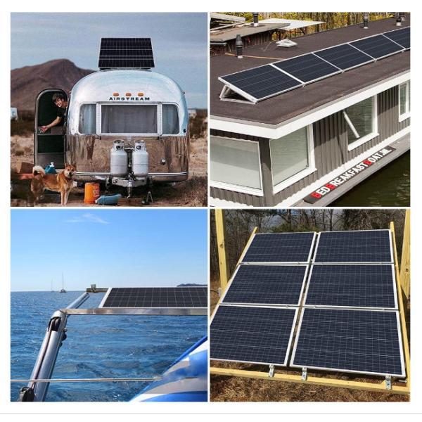 Водонепроницаемый монокристаллический моносолнечный модуль 100 Вт 12 В твердая солнечная панель