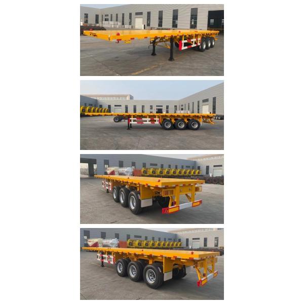 Manufacture 3 Axle Flatbed Semi Trailer for Heavy Duty Cargo Container Transportation