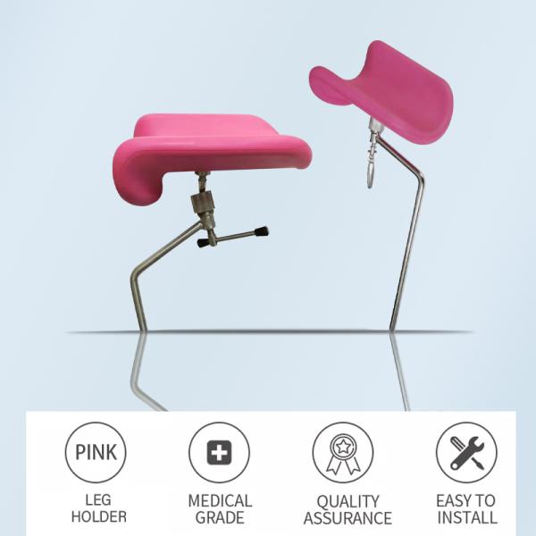 Hospital Maternity Bed Parts Leg Bracket Plating Material Pink