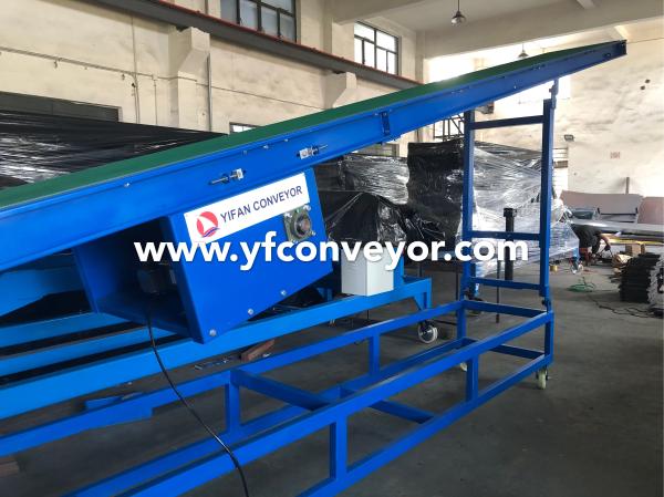 Factory custom Inclined Belt Conveyor System,Adjustable Height Belt Conveyor