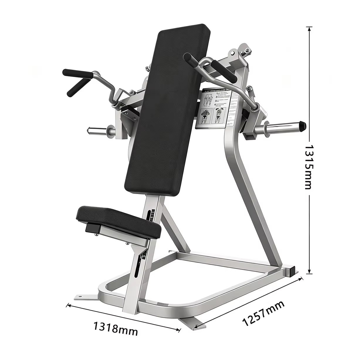 XS08 Shoulder Press Machine | Commercial Plate Loaded Upper Body Gym Equipment