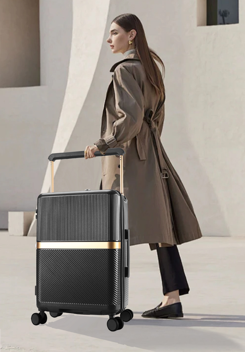 Factory Price 20-24 Inch Unisex Hard Shell Trolley Luggage Bag Set PC Aluminum Spinner Caster Lock School Business Travelling