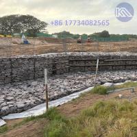 PVC galvanisé 60*80mm 80*100mm 100*120mm Maillage trou de gabon panier mur de soutènement pour la rétention de la terre et l'érosion du sol