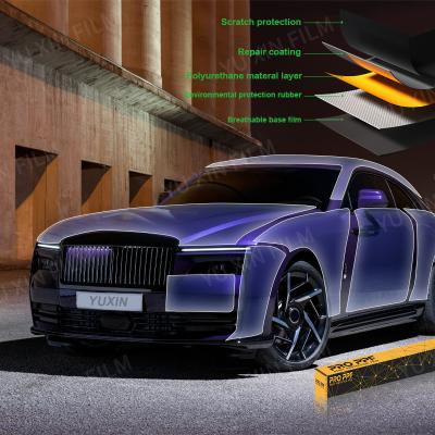 Anti Aging TPU Paint Protection Film Strong Stretch 5×50 Feet Car Wrap Vinyl Film