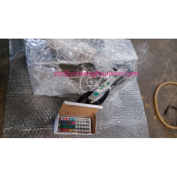Rectangle Shaped Water Fountain Equipment Waterfall Nozzle With Remote Control
