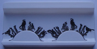 Pestanas falsas de papel dramáticas bonitas, pestana falsificada de papel profissional