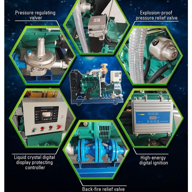 10KW To 200KW Natural Gas Gen Set Gas Powered Generators