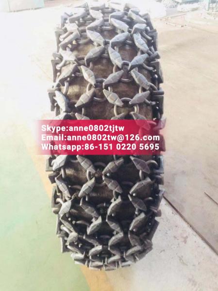 Heavy mining tire protection chain 1200-24 manufacture of tyre chains from China;mining tire chains