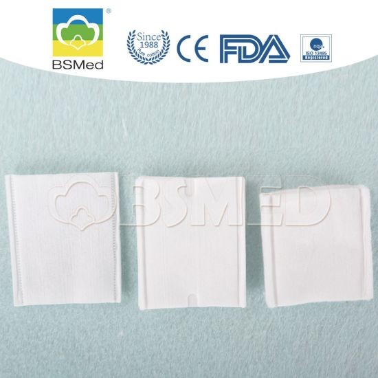 0.4 - 0.6g Square Cotton Face Wipes , Cosmetic Thin Cotton Pads For Face 6 * 7cm