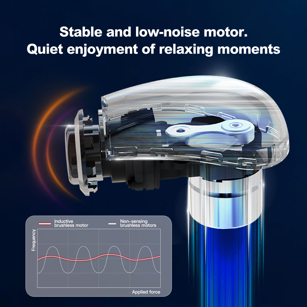 U-Shaped Deep Tissue Vibration Pistola De Masaje Muscle Electric Handheld Fascia Gun Muscle Cordless Body Muscle Massage Gun