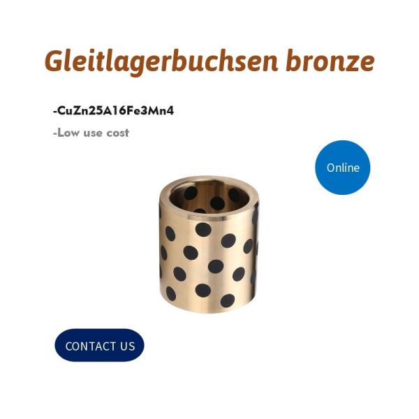 Gleitlagerbuchsen Bronze Alloy Bronze Gleitlager Bushing With Graphite Inserted