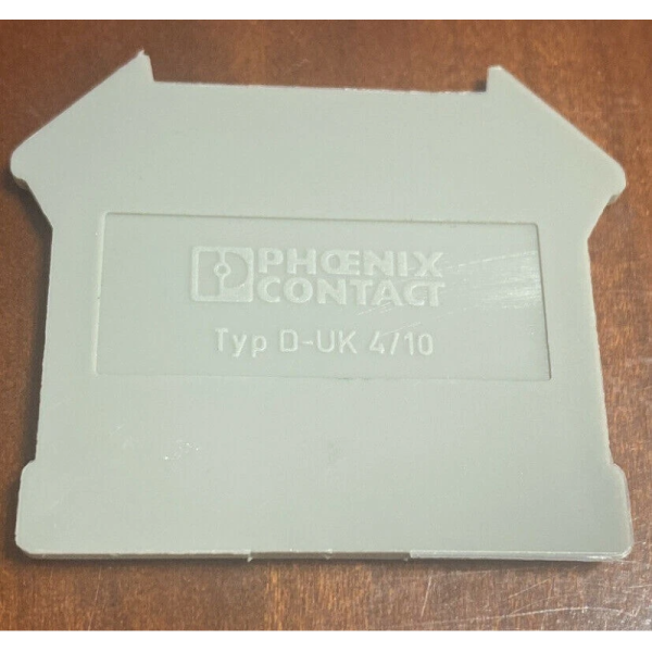 Phoenix Contact End Cover Gray PLC Connector Spring Terminal Block 1.8 mm Width
