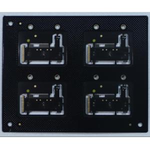 4 Layer Black Oil Solder Mask HDI PCB Circuit Board Laser Drilling Process
