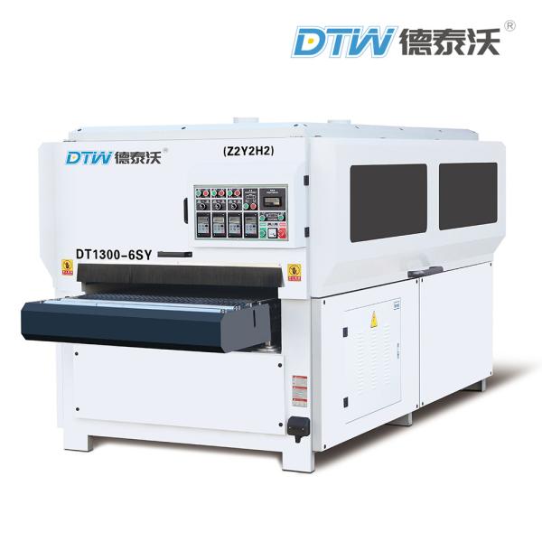 DT1300-6SY Brush Sanding Machine Wood Brush Sander With Two Sides Sandpaper DTW Manufacturer