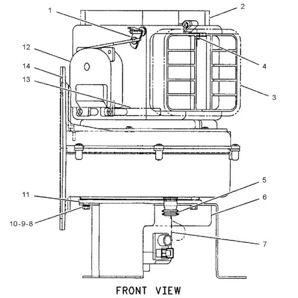 147-4834 1474834 Blower Motor Excavator Air Conditioner Parts For C-9 320B 330C