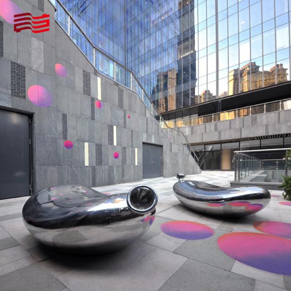 Hand-forged Stainless Steel Balloon Sculpture for Outdoor Decorative Art Installation