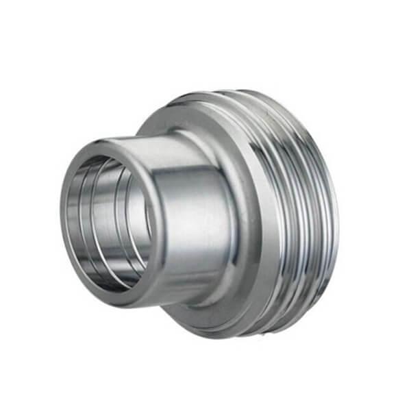 Ss 304 / 316L DIN Sanitary Union Tri Clamp Pipe Fittings Expanded Male
