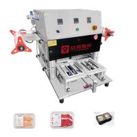 uso amplio de Tray Heat Sealer Modified Atmosphere de la comida tablero 1600W