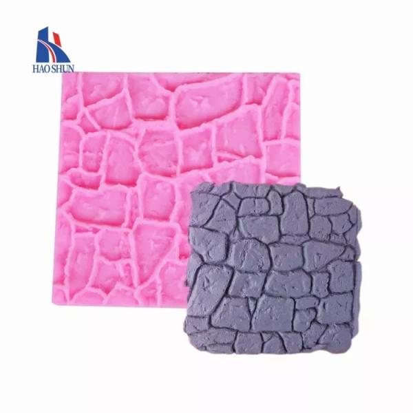 Custom-Made Concrete Tile Wall Veneer Silicone Forms Mould For Artificial Stone Rubber Molds