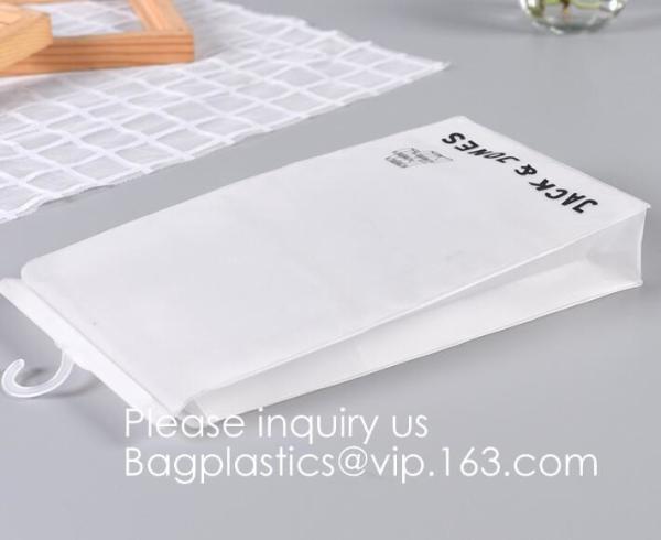 Hanger Garment Underwear Clothes Package bag with hanger garment packing, apparel shop packaging, sock bag, underwear