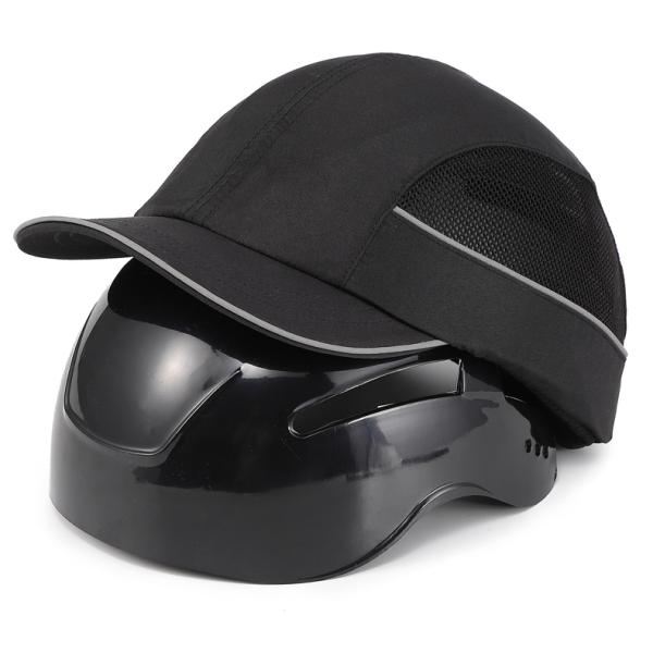 ABS Safety Hard EN812 Baseball Bump Caps 60cm With Chin Strap Lightweight