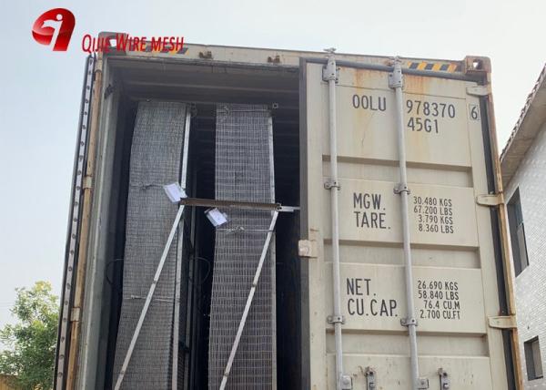 Rectangular W0.5m SGS Hot Dipped Galvanised Steel Mesh Panels