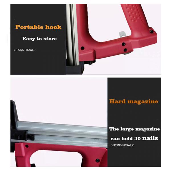 Versatile Cordless Gas Actuated Tool for Concrete Construction Li-ion Battery Powered