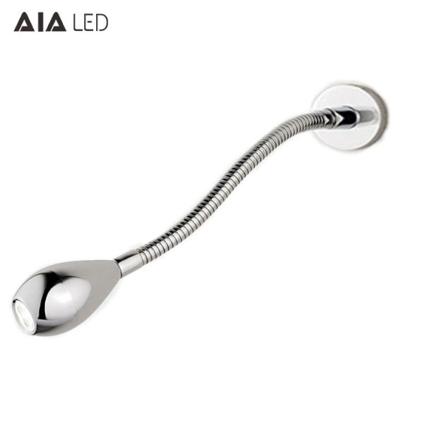 IP40 small base headboard wall light 3W Indoor LED bed wall lamp reading wall light for hotel