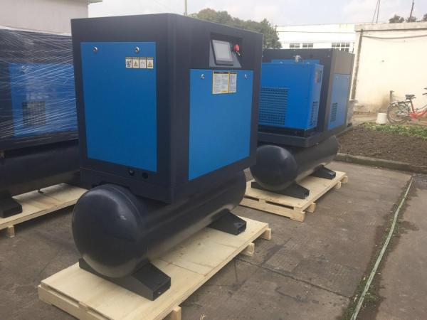Best Industrial compact Screw compressor 7.5 bar screw air compressor with air tank 300L