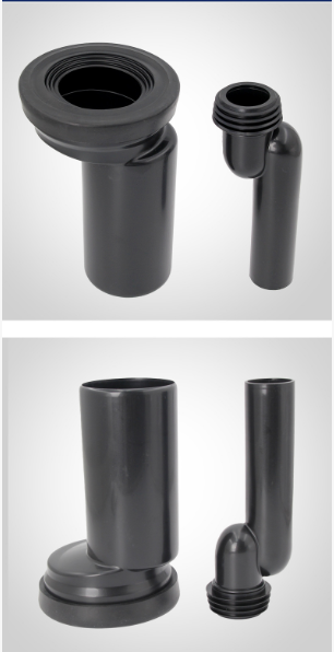 The Curved Pipe Connecting The Water Inlet Pipe For Flushing To The Dark Box Of The Bathroom Toilet.