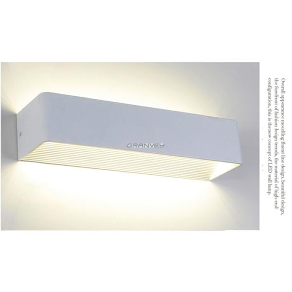 18 Watt White Long Barled Interior Wall Sconces Shine Up Or Down Low Brightness Decay