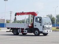 3.2 Ton Dongfeng Truck 4x2 Right Hand Driving Mounted Crane for Municipal Construction and Poor Road Conditions