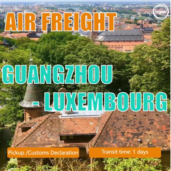 Air Freight From Guangzhou To Luxembourg