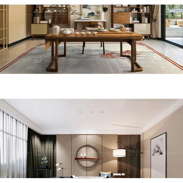 Wool Abstract Ink Living Room Floor Carpets Chinese Style