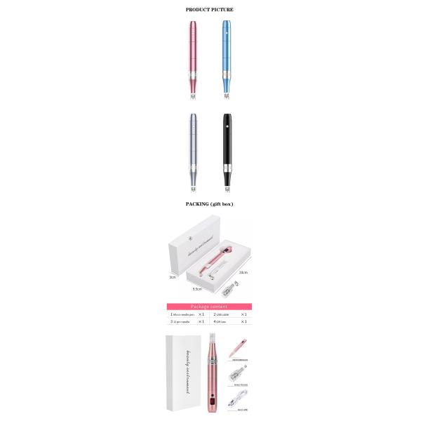 Профессиональный радиотелеграф Microneedling пишет регулируемую микро- Needling профессиональную машину Microneedle ручки Derma