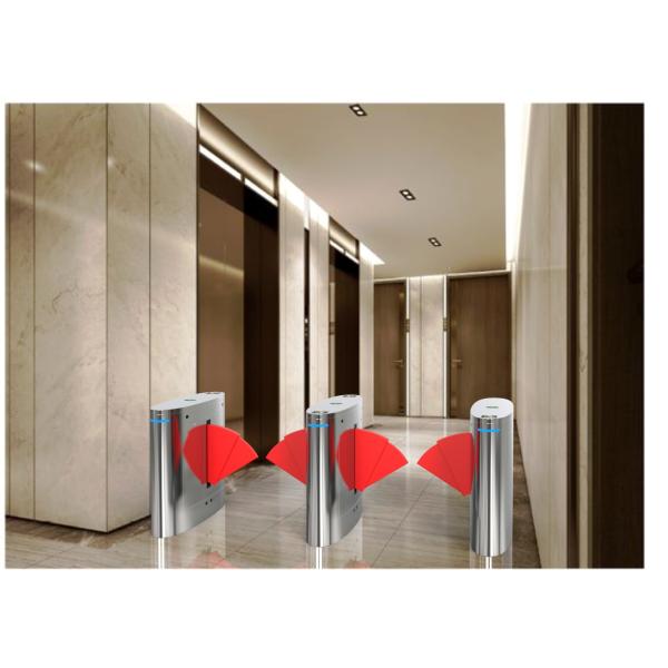 Glass Swing Barrier Gate Turnstile Button IC RFID Card Control Mode
