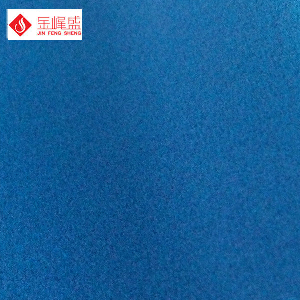 Blue Luxury Polyester Non Woven Fabric , Flocking Velvet Jewelry Box Lining Fabric