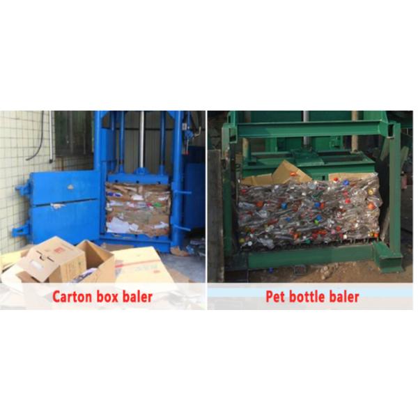 пластиковая вертикаль Compactor 220v 60hz Baler картона 1200kg гидравлическая