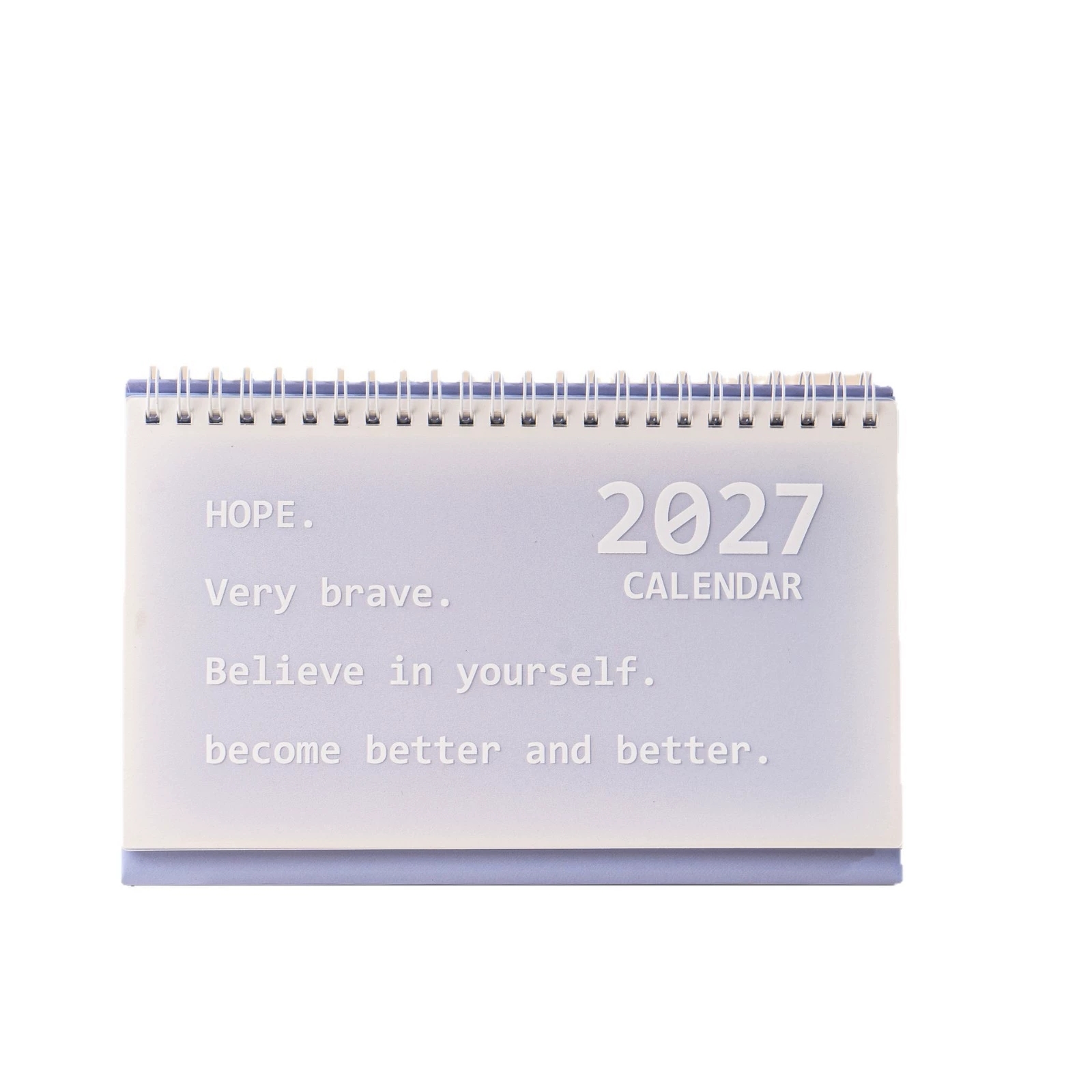 Frosted Cover Desk Calendars With Gradient Pastel Planner For Daily Planning