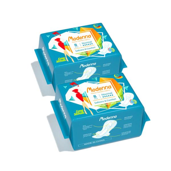 Algodão negativo da almofada sanitária de Ion Strip Pads Women Period do aníon fêmea