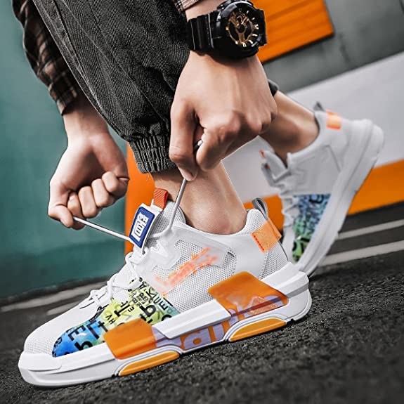 VAXAV Leather Upper Women'S Fashion Stylish Walking Sneakers