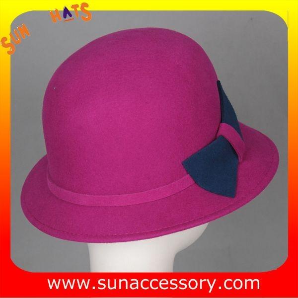 T1631162 Sun Accessory customized  winner  fashion 100% wool felt cloche hats, women hats and caps wholesaling